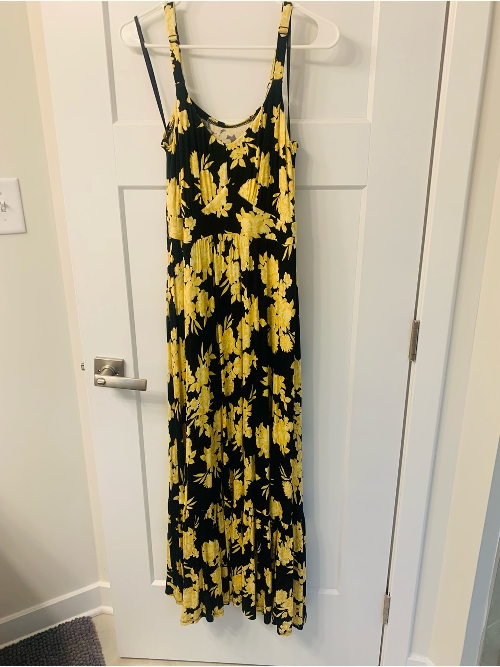 torrid Black Maxi Dress with Yellow Floral Print